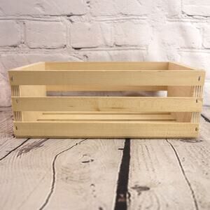 Wooden CD And Craft Storage Crate